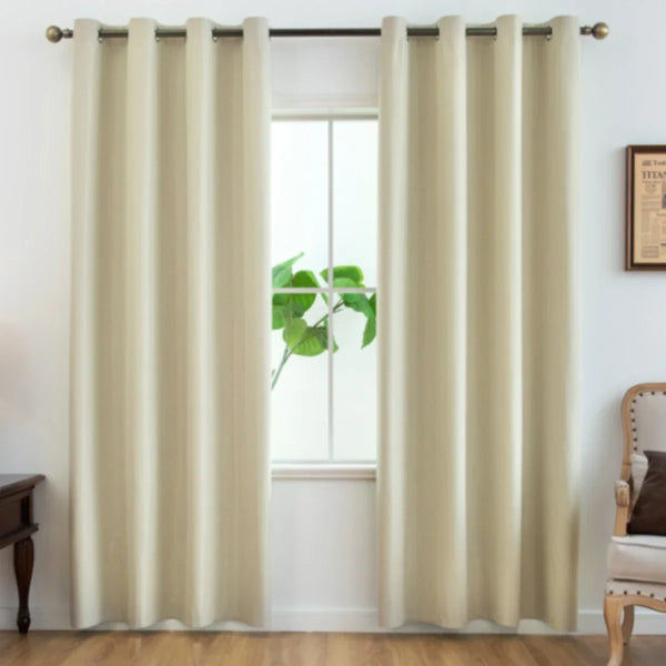 LUXEDRAPE - Modern 100% Blackout Curtains with Coated Lining for Bedroom & Living Room