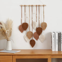 LEAFYRA - Macrame Leaf Wall Hanging for an Artistic Focal Point