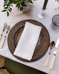 NAPRIEL - Monogrammed Linen Napkin Set for Distinctive Tables