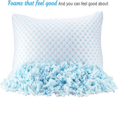 COOLCRADLE - Breathable Queen Pillow for Cooler, Restful Sleep