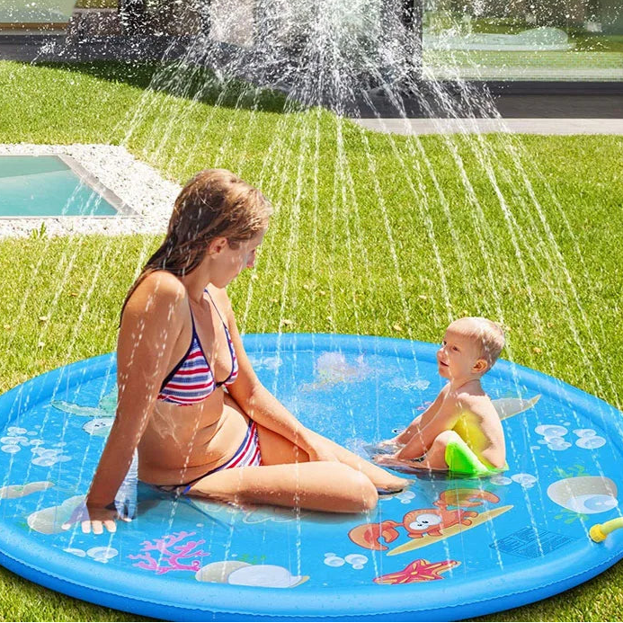 AQUACIRCLE - Inflatable Sprinkler Mat for 360° Backyard Cooling