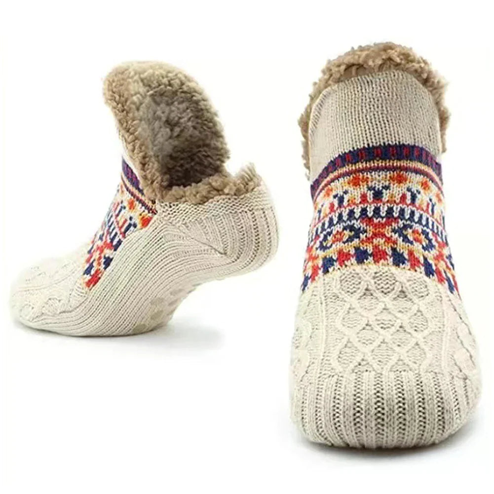 COZELVA - Plush-Lined Grip Socks for Warm, Secure Steps