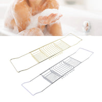 VELNORA - Expandable Bathtub Caddy for an Artfully Organized Soak