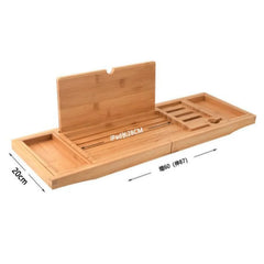 TRELUNE - Expandable Wooden Bathtub Caddy for Relaxed Soaking