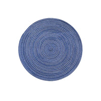 Nordic Style Imitation Cotton Yarn Placemat Round Ramie Woven Coaster Insulation Dish Mat Household Anti-scald Mat