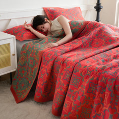 VAYLUNE - Floral Cotton Sofa Throw That Anchors the Room