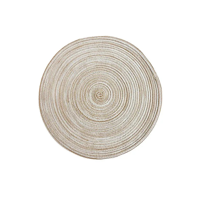 WOVELIA - Round Woven Placemat for Artistic Heat Protection