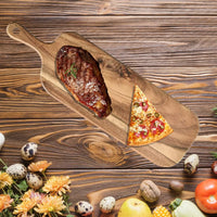 SLYVORA - Double-Sided Wooden Board for Prep and Serving