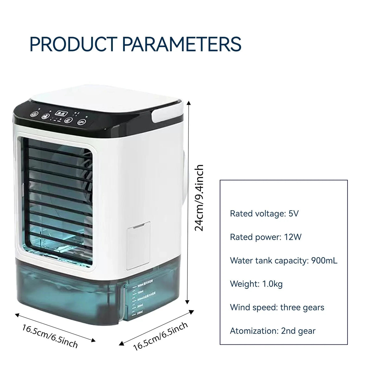 COOLSPRING - Compact 3-Speed Air Cooler for Personal Comfort