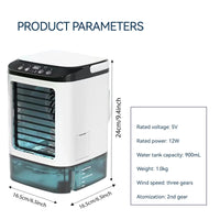 COOLSPRING - Compact 3-Speed Air Cooler for Personal Comfort