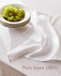 NAPRIEL - Monogrammed Linen Napkin Set for Distinctive Tables