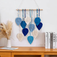 Modern Boho Wall Hanging Leaf  Macrame Wall Decor  Woven Aesthetic Home Deco Rmacrame Wall Decoration Tapiz Macrame