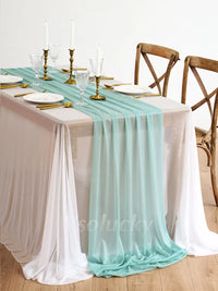 Table Runner Luxury Sheer for Wedding Rustic Boho Party Bridal Shower Birthday Christmas Decorations