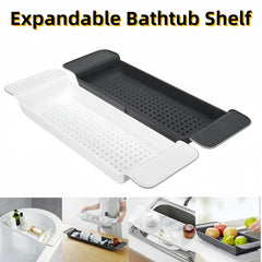 CADDIVA - Adjustable Bathtub Tray for Organized, Relaxing Soaks