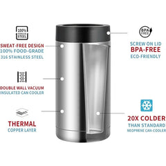 THERMOCAN - Insulated Can Cooler for Longer-Lasting Cold Drinks