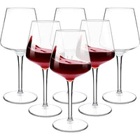MICHLEY 2/4/6PCS Set Unbreakable Floating Plastic Wine Glass Goblet Transparent Tritan Plastic Wine Juice Drink Cup Pool Party