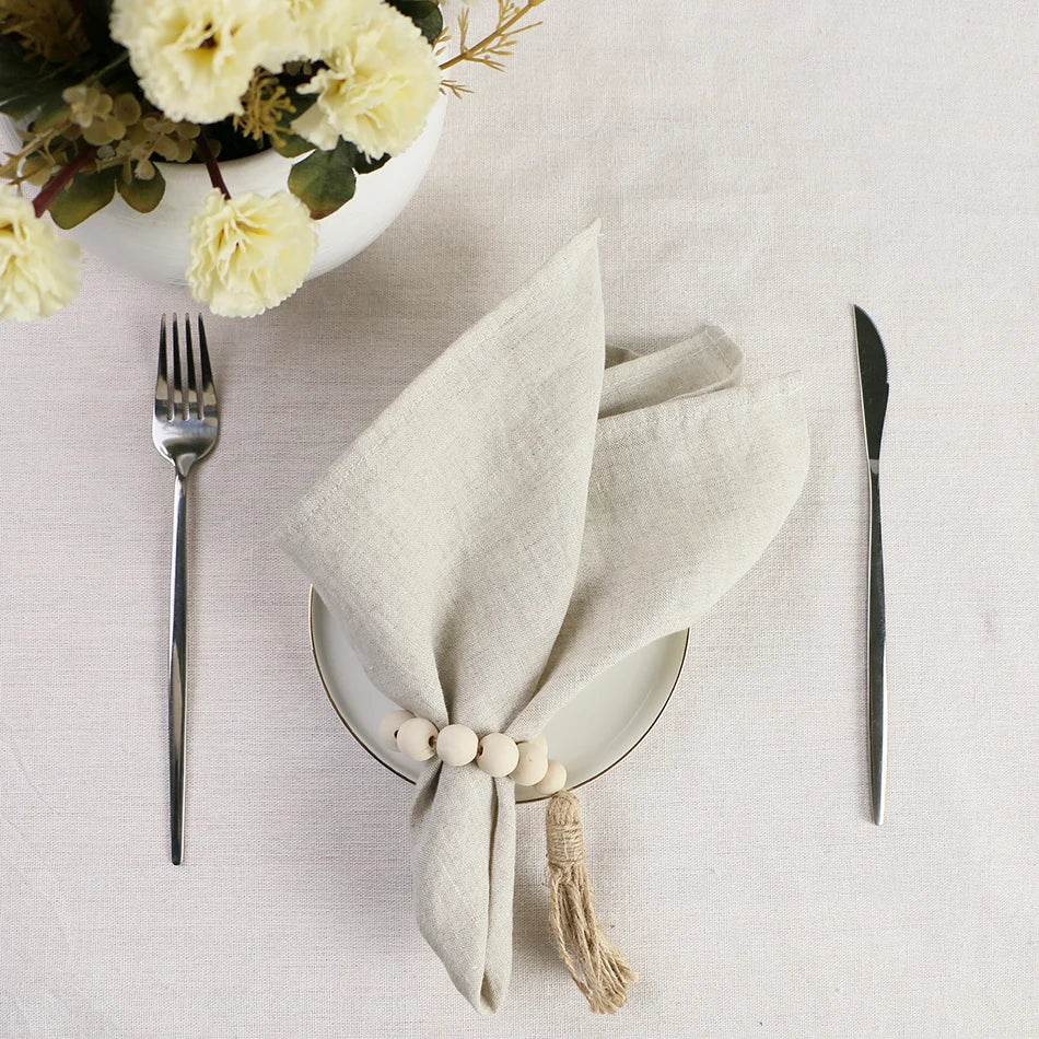 LINUVIA - Pure Linen Napkin Set for Artfully Layered Tables