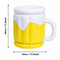 ICEFEST – Portable Beer Mug Beverage Chiller for Pool and Beach Parties