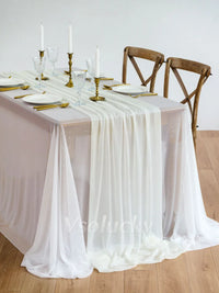 Table Runner Luxury Sheer for Wedding Rustic Boho Party Bridal Shower Birthday Christmas Decorations