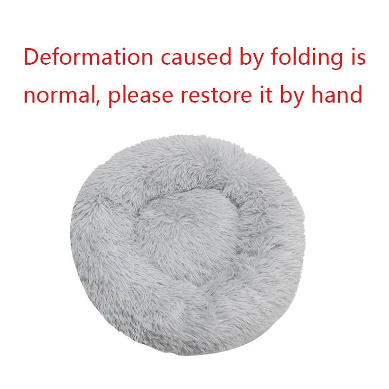 PAWVELLE - Plush Round Pet Sofa for Cozy Statement Seating
