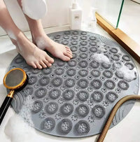 VELSORA - Sculptural Suction Bath Mat for Steadier Showers