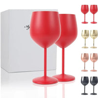 CALYVRA - Sculptural Stainless Steel Goblet for Break-Resistant Entertaining