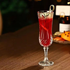 GLAVORA - Engraved Glass Goblet for Distinctive Home Bar Serving