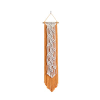 Nordic Leaf Woven Macrame Tapestry Hanging Boho Garden Tassel Wall Hanging Living Room Bedroom Home Hotel Decor Dream Catcher