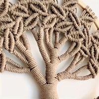 Tree of Life Macrame Wall Hanging Handmade Woven Boho Home Wall Decor for Bedroom Nursery Apartment Dorm Decoration,Gift Girl