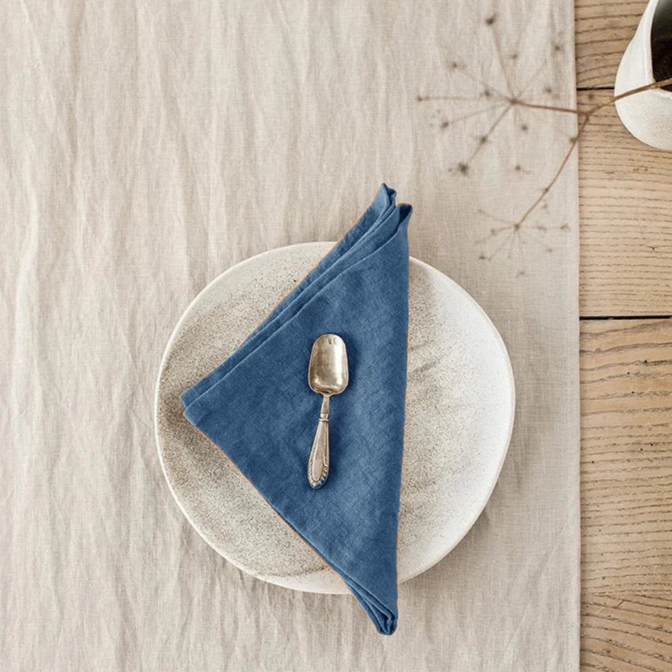 FABLUNE - Set of Four Linen Napkins for an Artful Table Setting