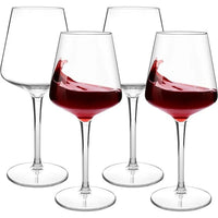 MICHLEY 2/4/6PCS Set Unbreakable Floating Plastic Wine Glass Goblet Transparent Tritan Plastic Wine Juice Drink Cup Pool Party