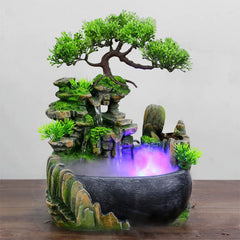 SERENOVA - Sculptural Waterfall Fountain for a Calming Focal Point