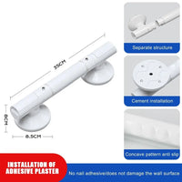 Fashion Anti Slip Hand Grips Shower Tub Grab Handle Safety Bathroom Aid Bath Hardware Safe Handle Handrail Grip Rail