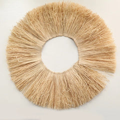 RAVIELA - Raffia Fringe Garland for Textured Wall Displays