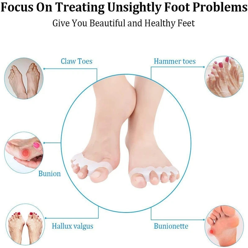 TOELORA - Gel Toe Separators for Bunion Alignment and Relief