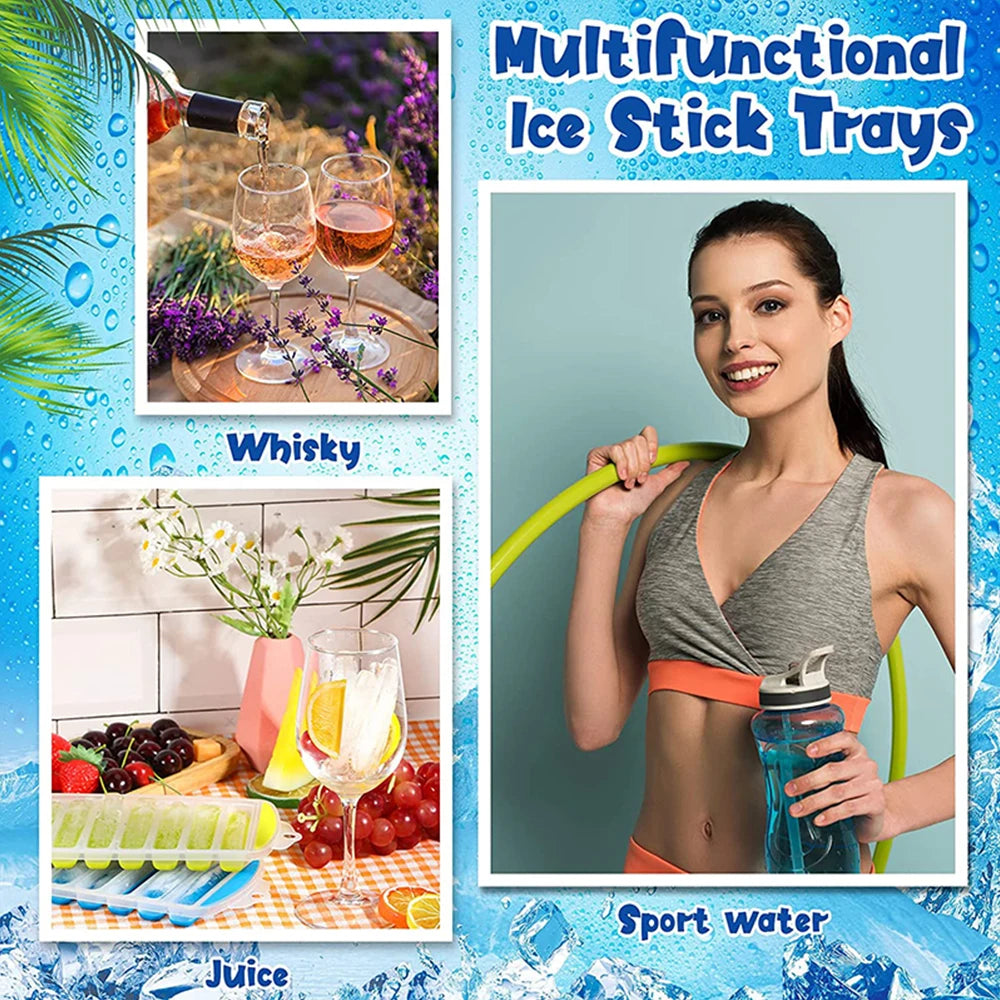 COOLSTIX - Slim Ice Stick Tray for Chilling Bottled Drinks