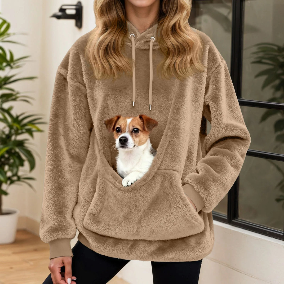 PAWVORA - Fleece Pet Pocket Hoodie for Keeping Companions Close