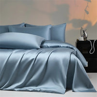 Luxury Bamboo Bedding Set with Duvet Cover Bed Sheet Pillowcases Solid Color 100% Bamboo Viscose Bedsheet Double Queen King Size