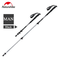 ALVYRA - Three-Section Aluminum Trekking Poles for Stable Trail Support
