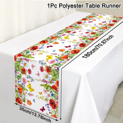 TULIVEL - Floral Table Runner for an Artful Spring Tablescape