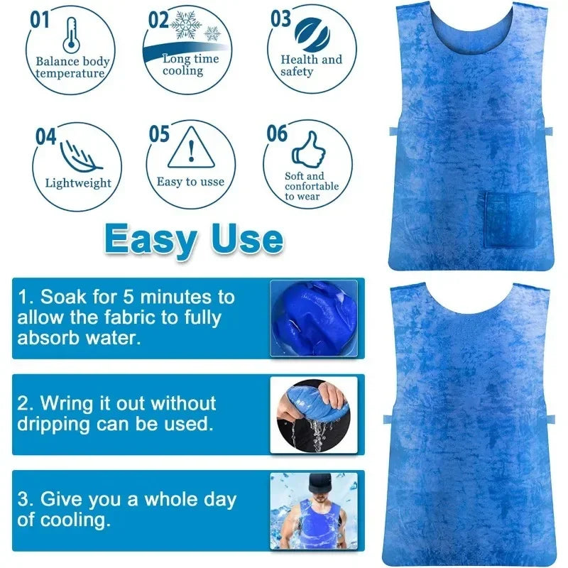 HYDROCOOL – Water-Activated Cooling Vest for All-Day Summer Comfort