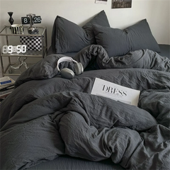 VELZUNA - Brushed Four-Piece Bedding Set for Cozy Sleep
