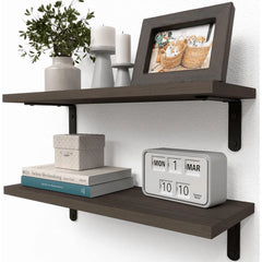 MACRIVA - Wooden Hanging Shelves for Artful Wall Storage