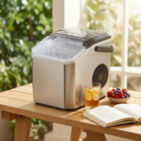 CRYSTAFROST - Compact Bullet Ice Maker for Fresh Ice Anywhere