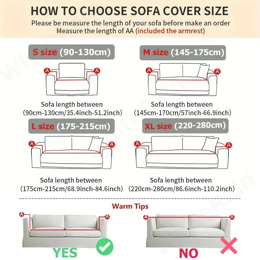 COUCHWRAP - Non-Slip Jacquard Cover for Protected Statement Seating