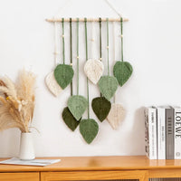 Modern Boho Wall Hanging Leaf  Macrame Wall Decor  Woven Aesthetic Home Deco Rmacrame Wall Decoration Tapiz Macrame