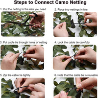 CAMOTREK - Camouflage Shade Cloth for Shade and Outdoor Privacy