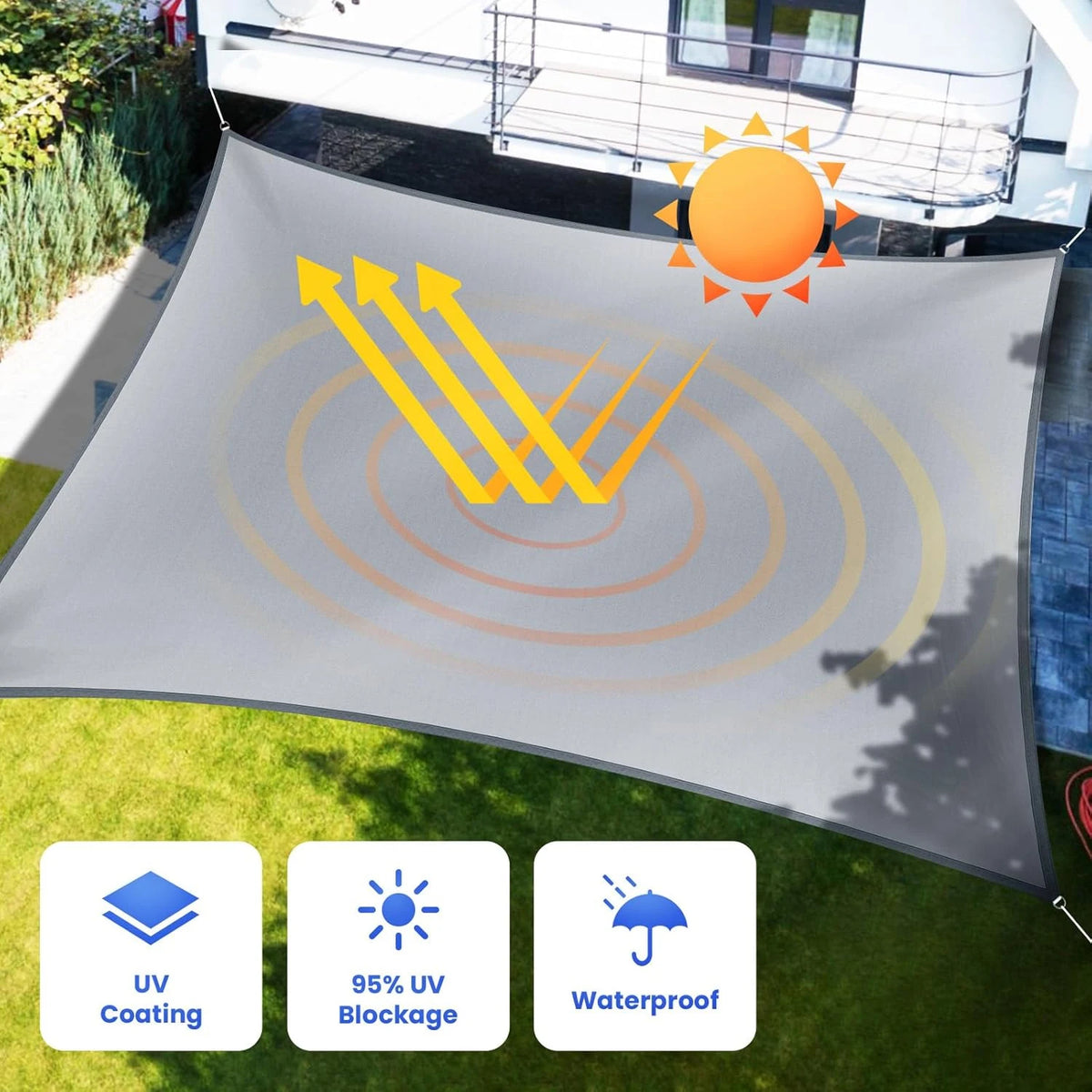 CANOVYRA - Sculptural Shade Sail for Cooler Outdoor Seating Areas
