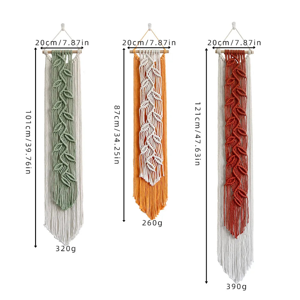 FOLYVIA - Leaf Macrame Wall Hanging to Enliven Blank Walls
