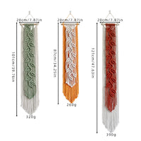 Nordic Leaf Woven Macrame Tapestry Hanging Boho Garden Tassel Wall Hanging Living Room Bedroom Home Hotel Decor Dream Catcher